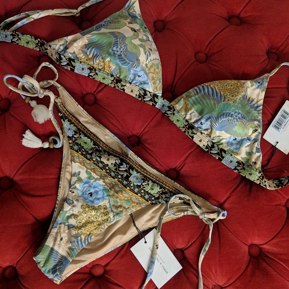 NWT Spell & the Gypsy Cloud Dancer Bikini set